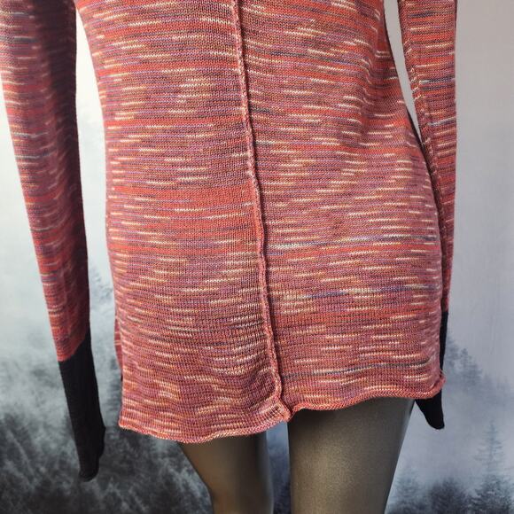 Pico Vela Sustainable Raw Hem Knit Cowl Neck Sweater | Women's Small - Picture 11 of 12